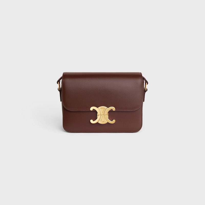 borsa teen triomphe in pelle di vitello lucida