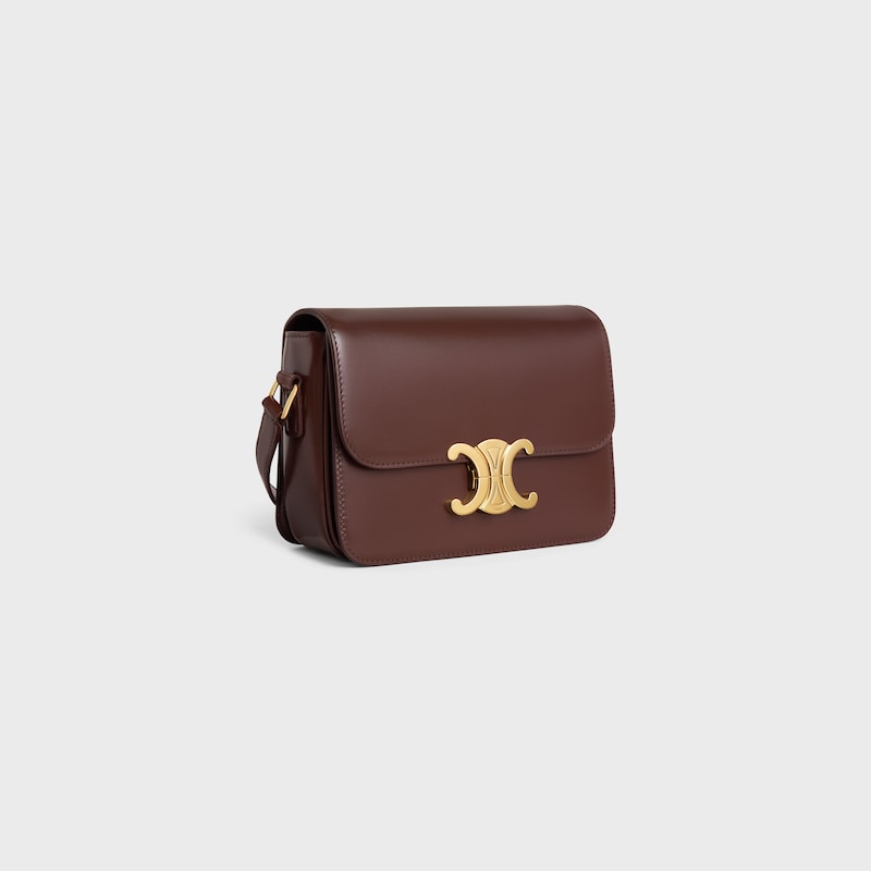 borsa teen triomphe in pelle di vitello lucida