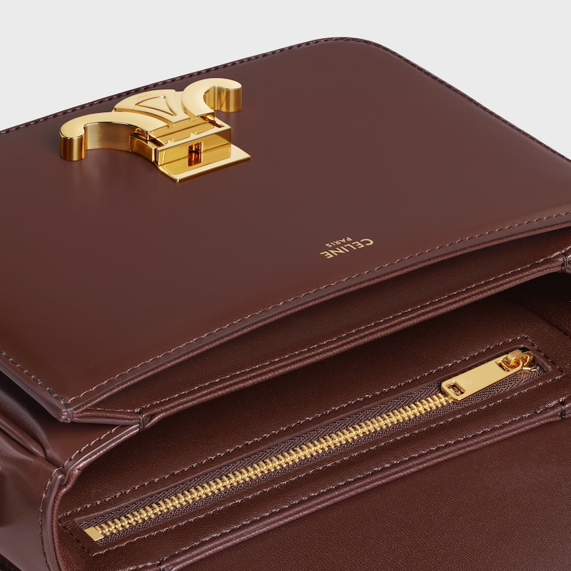 borsa teen triomphe in pelle di vitello lucida