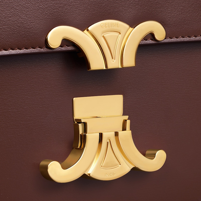 borsa teen triomphe in pelle di vitello lucida
