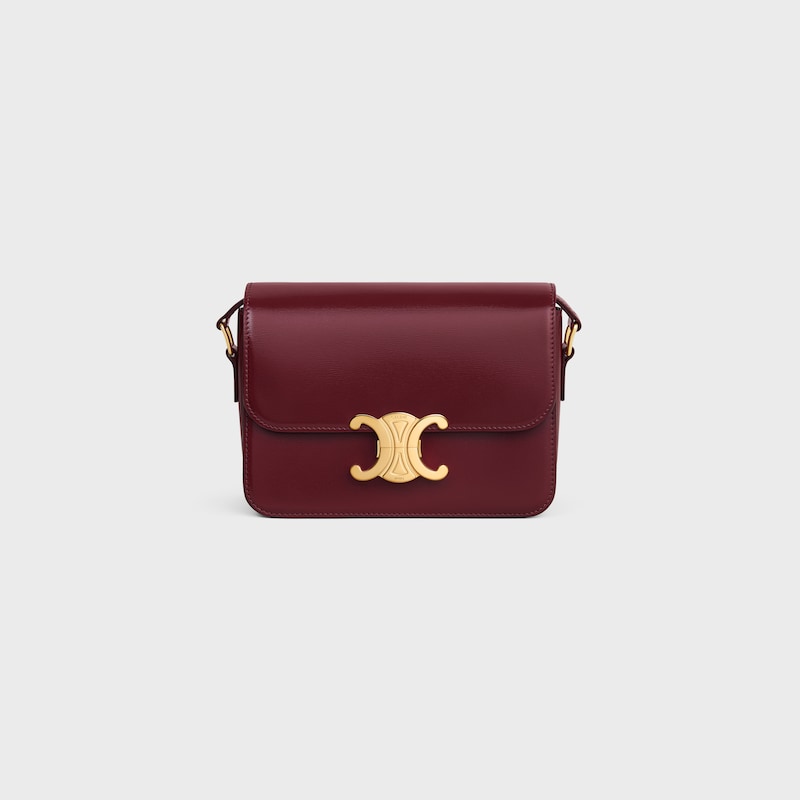 borsa teen triomphe in pelle di vitello lucida
