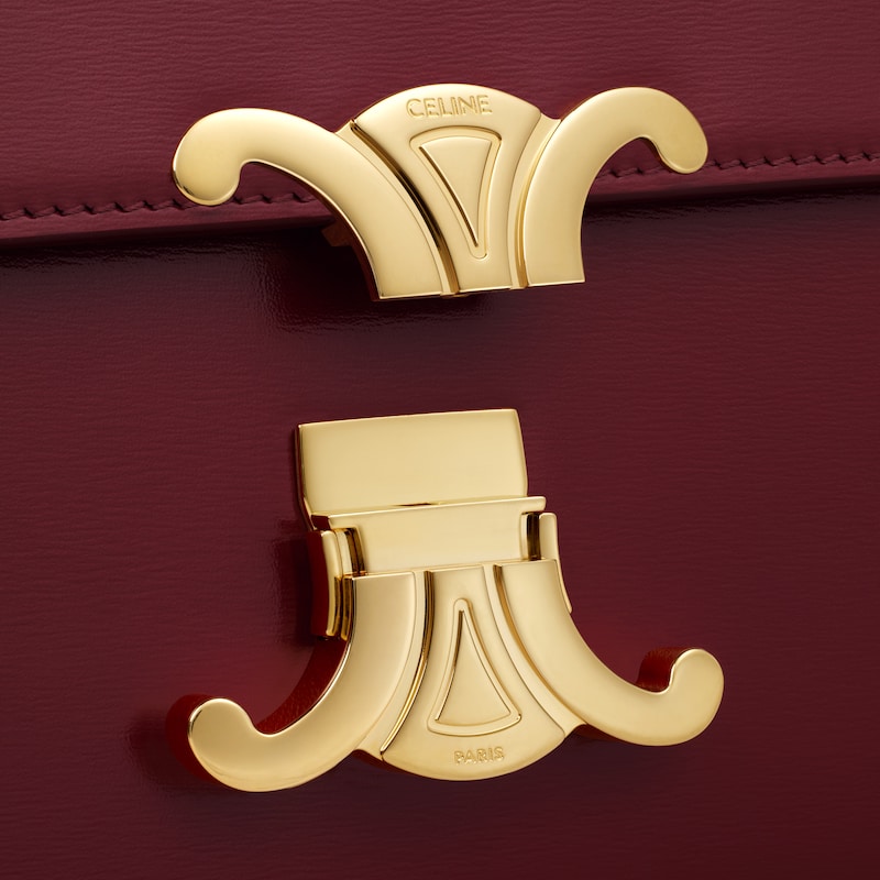 borsa teen triomphe in pelle di vitello lucida