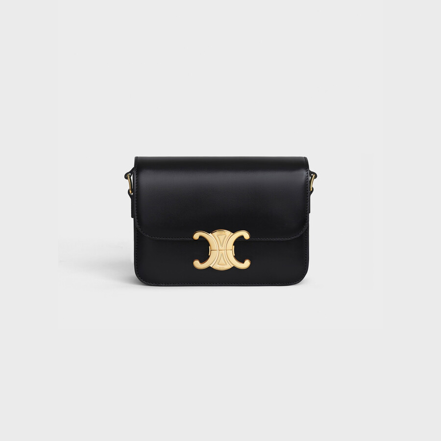 borsa teen triomphe in pelle di vitello lucida