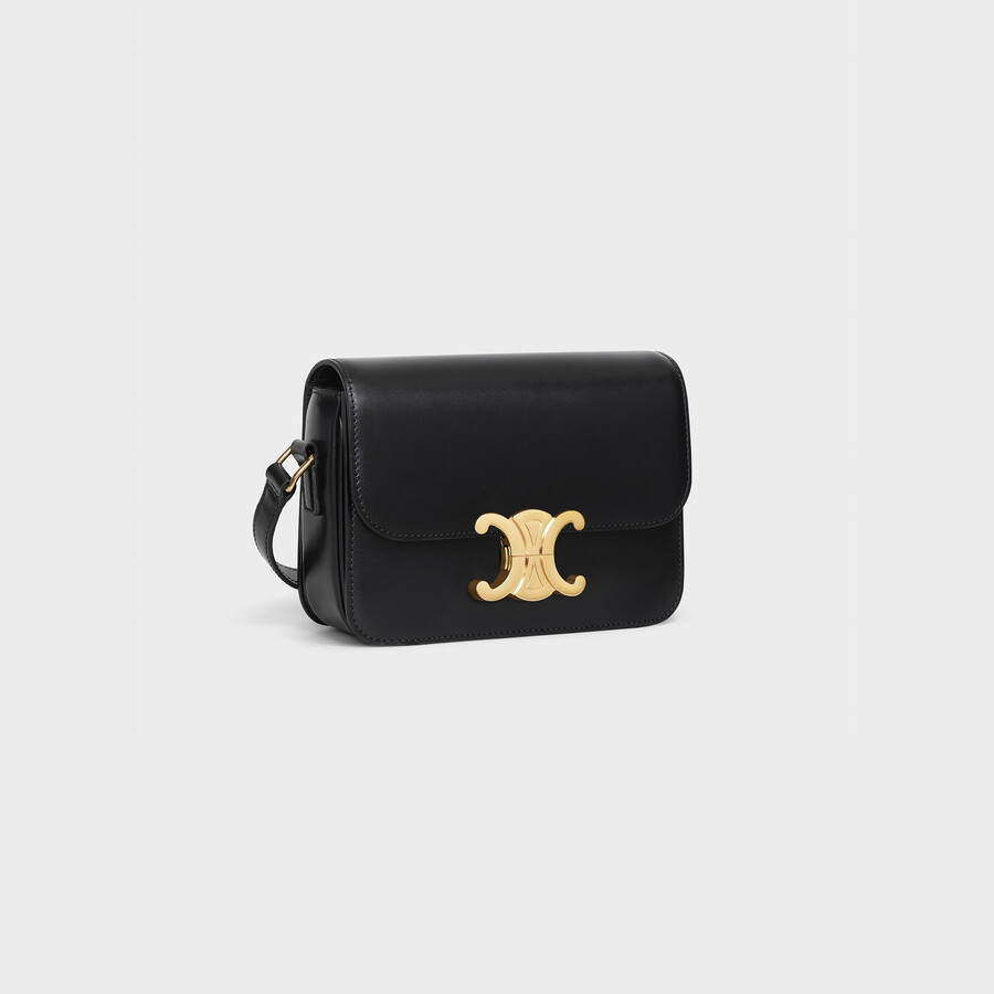 borsa teen triomphe in pelle di vitello lucida