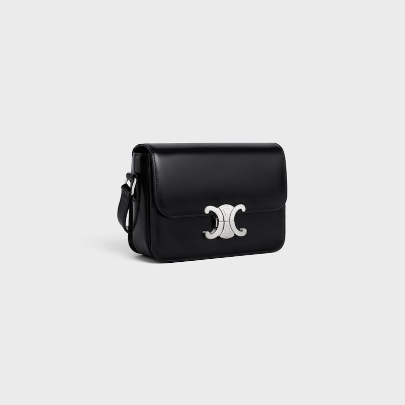 borsa teen triomphe in pelle di vitello lucida