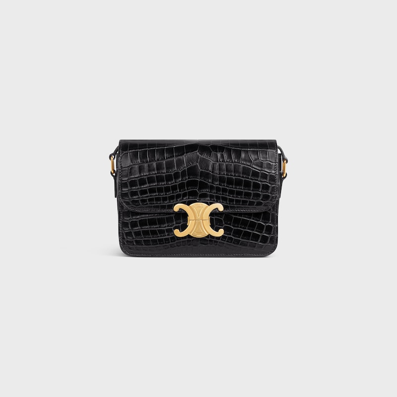 borsa teen triomphe in coccodrillo