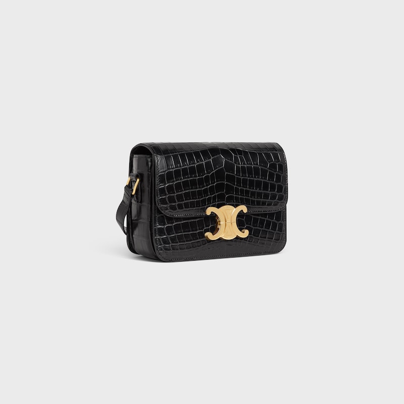 borsa teen triomphe in coccodrillo