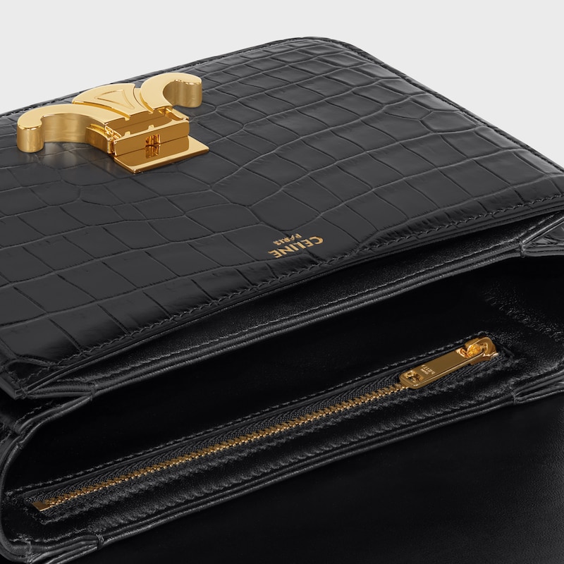 borsa teen triomphe in coccodrillo