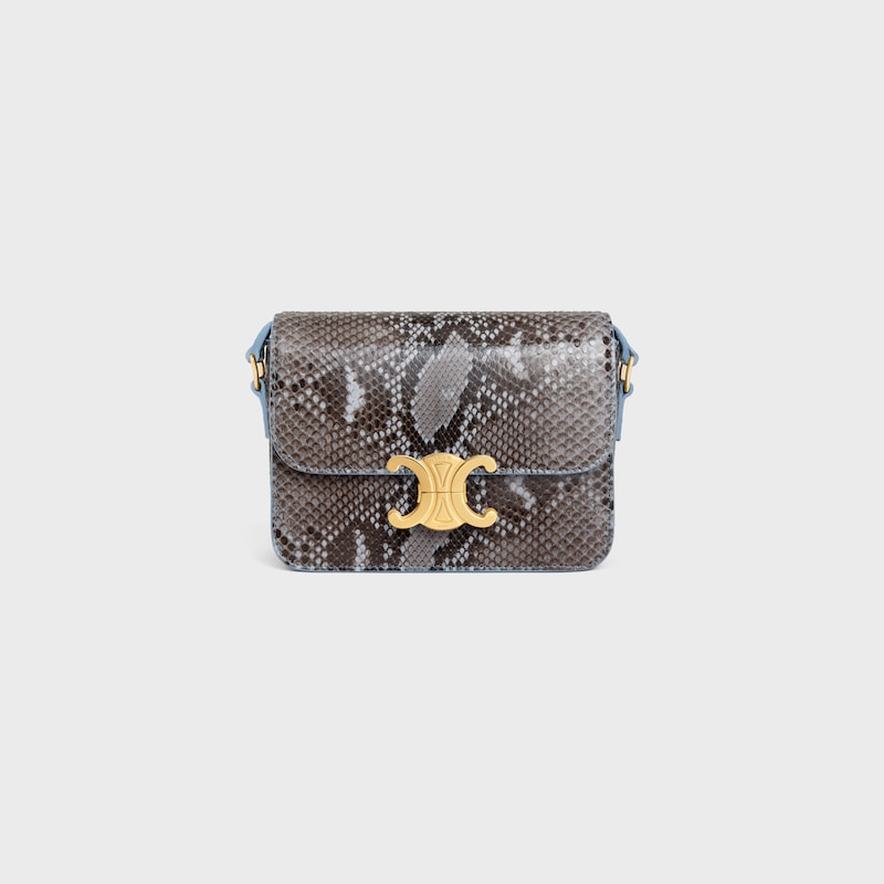 borsa teen triomphe in patchwork di pitone