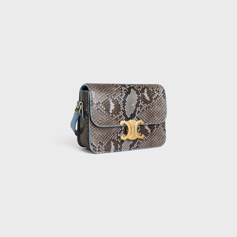 borsa teen triomphe in patchwork di pitone