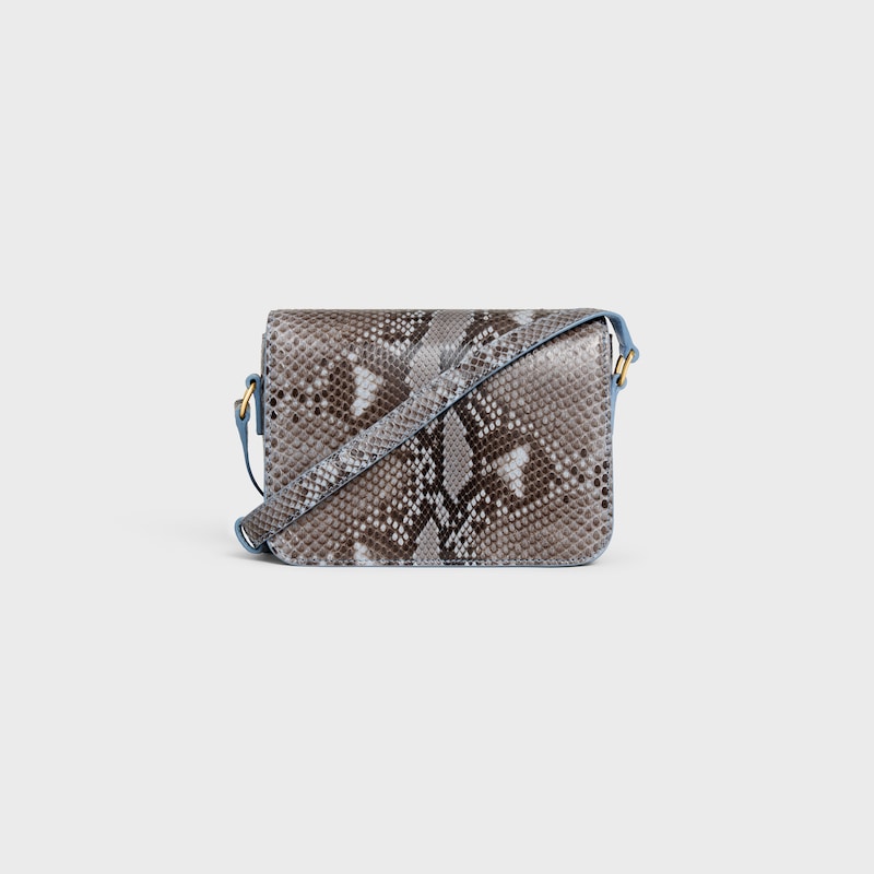 borsa teen triomphe in patchwork di pitone