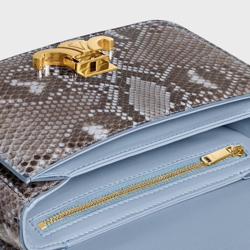 borsa teen triomphe in patchwork di pitone