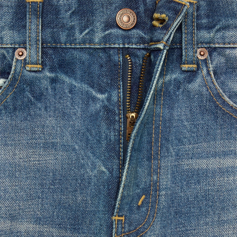 jeans da surf svasati in denim lavaggio union