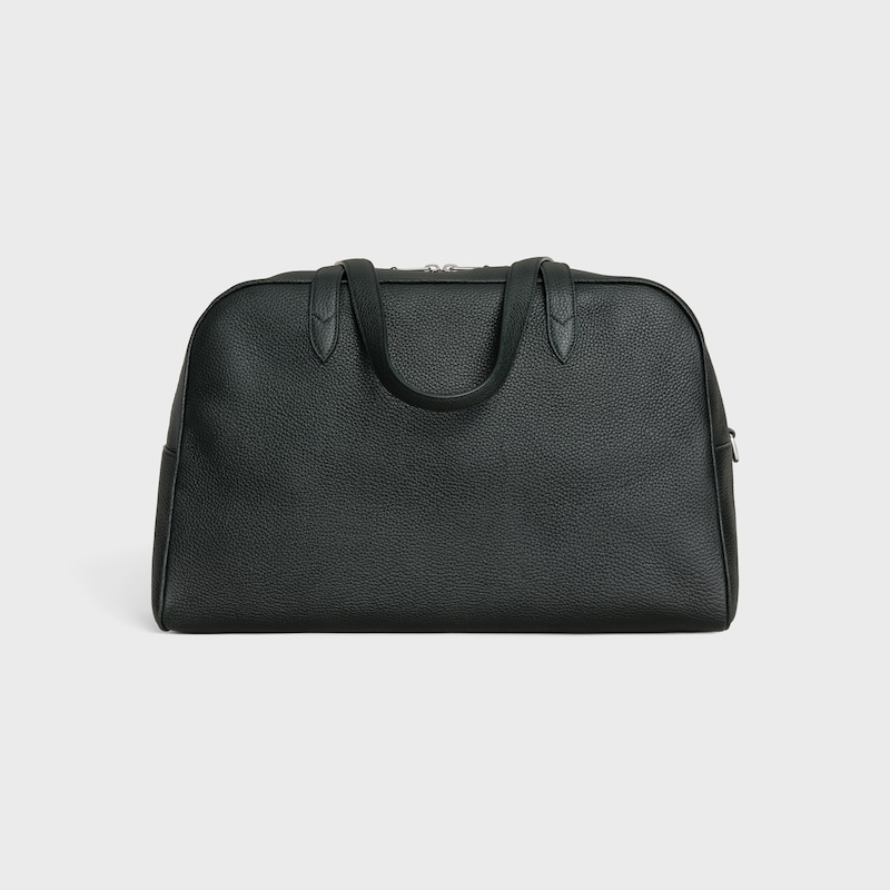 borsa da viaggio in pelle di vitello martellata