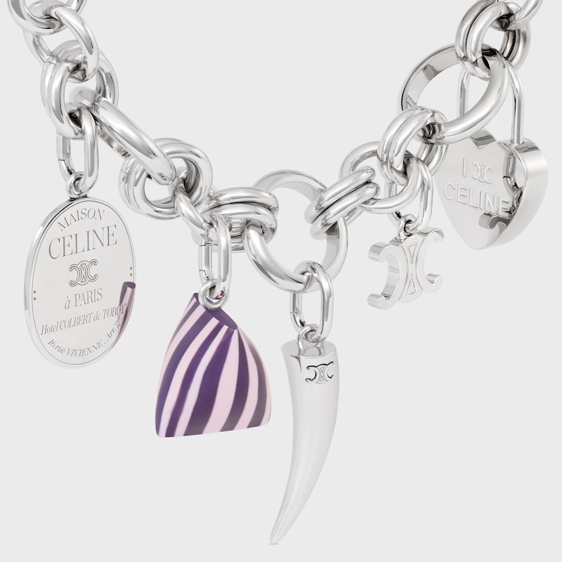 celine charms berlingot in resina e ottone con finitura rodio