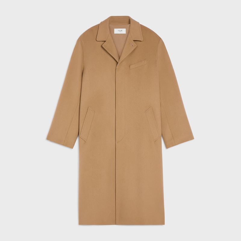 cappotto impermeabile in panno di lana