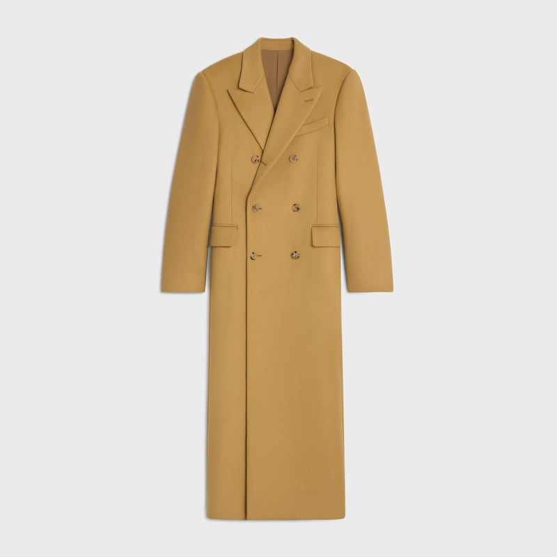 cappotto colonne in cashmere double face