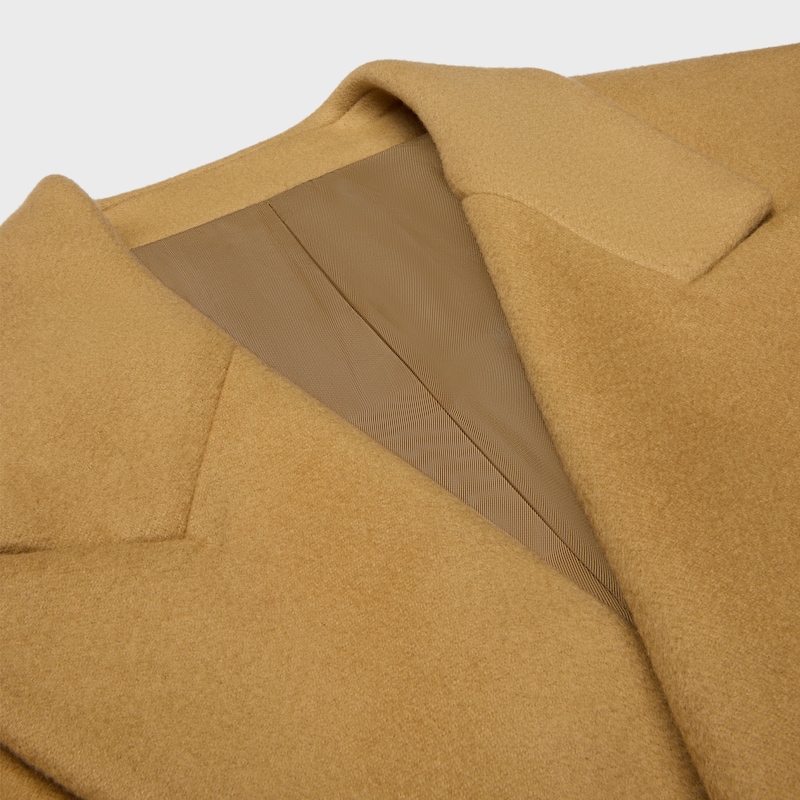 cappotto colonne in cashmere double face