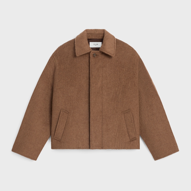 giacca in cashmere double-face e cammello