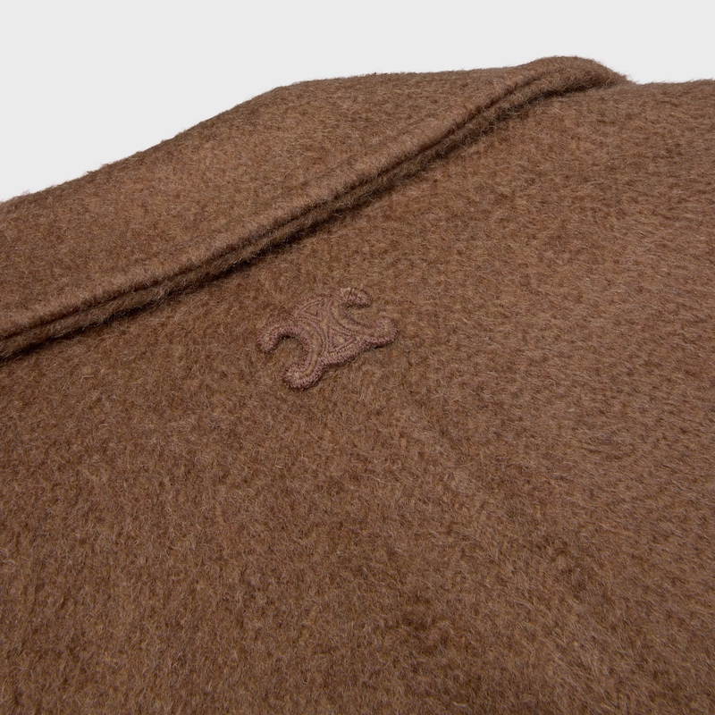 giacca in cashmere double-face e cammello