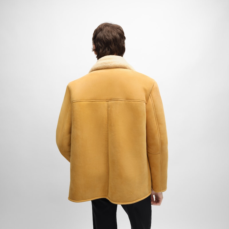 giacca in pelle scamosciata