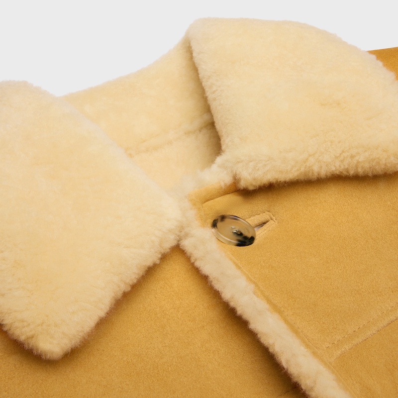 giacca in pelle scamosciata