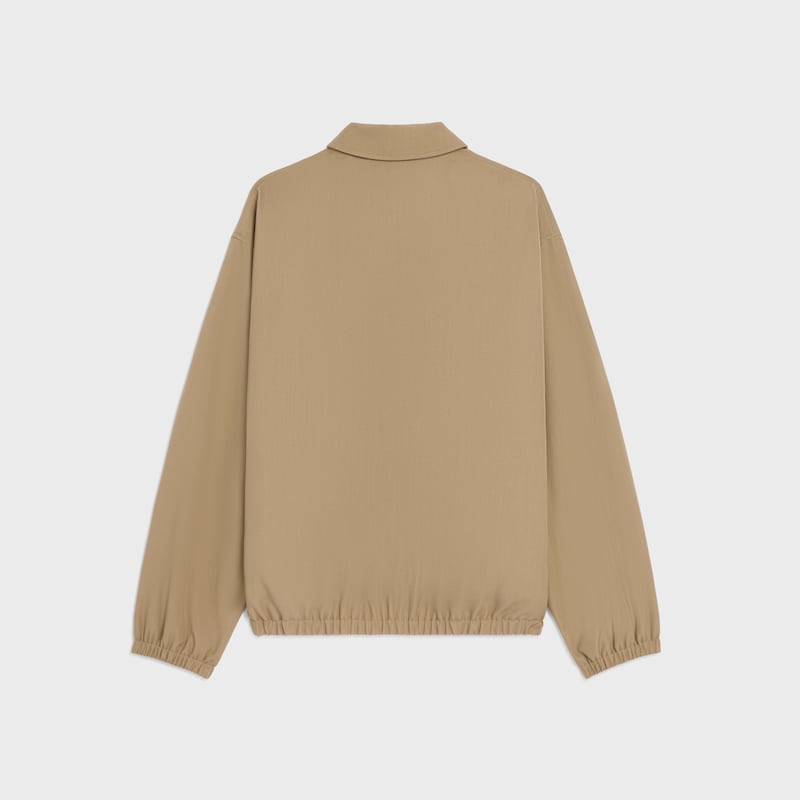 blouson in gabardine di cotone e lana
