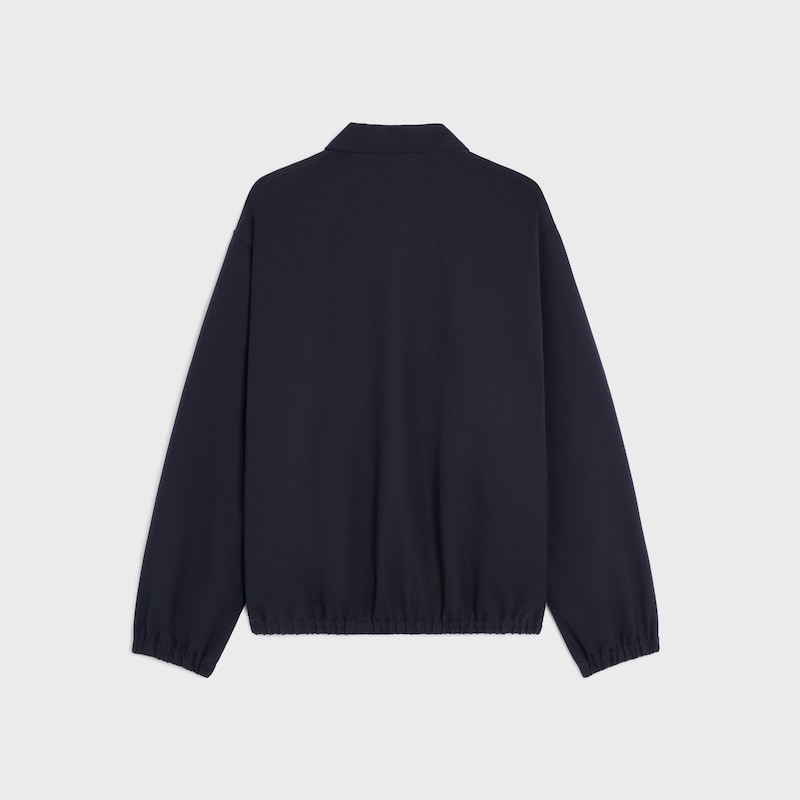 blouson in gabardine di cotone e lana