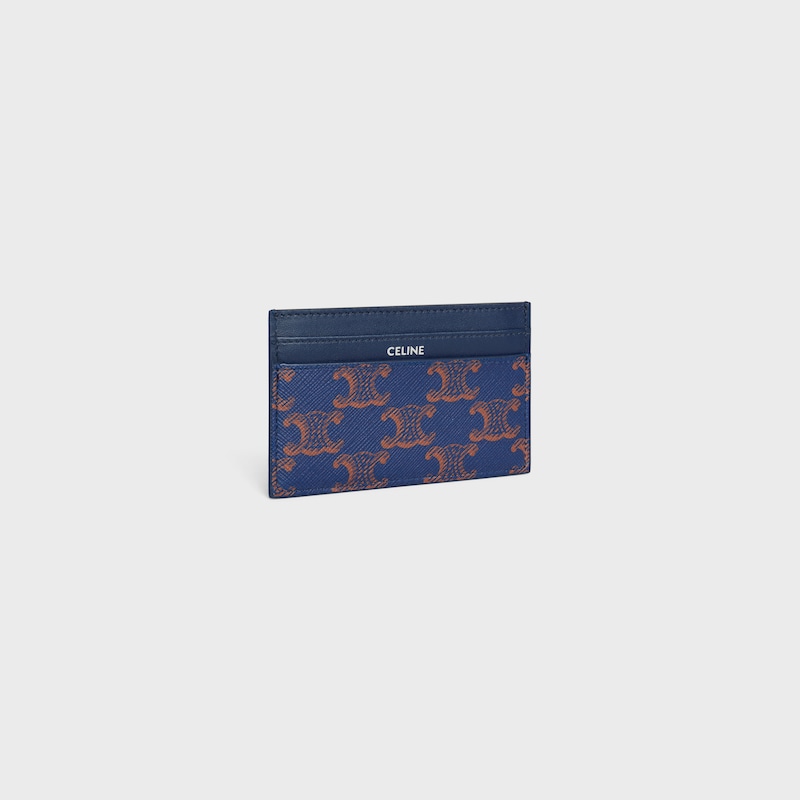 porta carte in tela triomphe e pelle di vitello