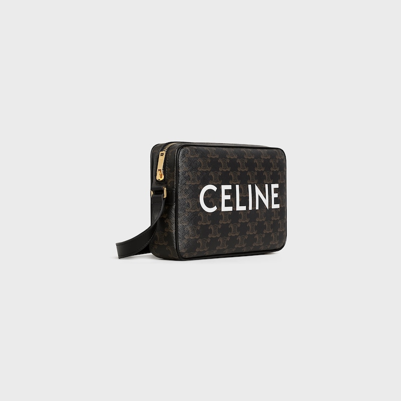 borsa messenger media in tela trionfo con stampa cÉline