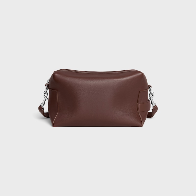 borsa messenger da asporto in pelle di vitello liscia