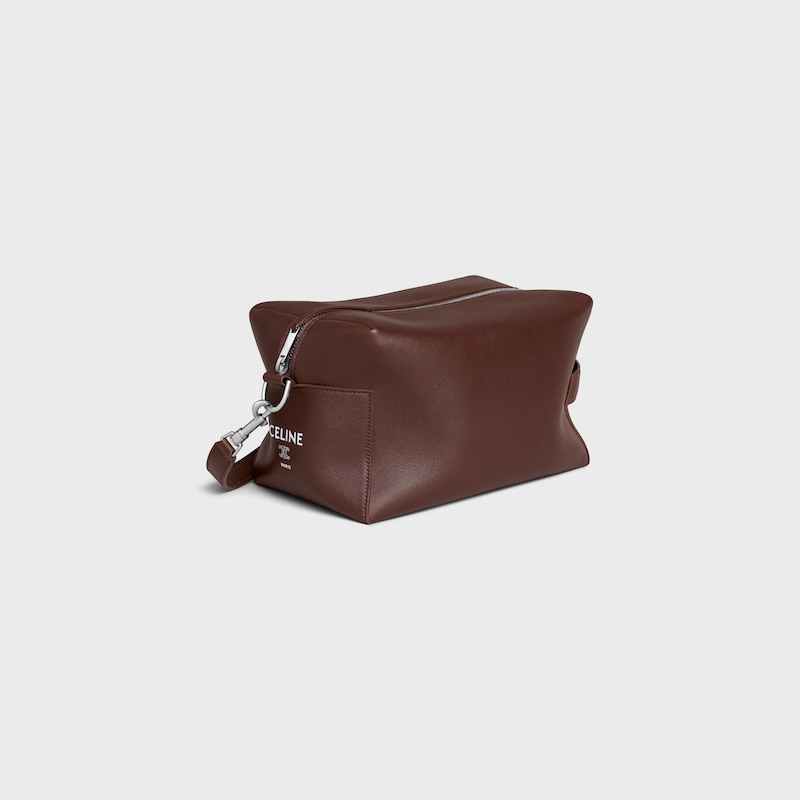 borsa messenger da asporto in pelle di vitello liscia