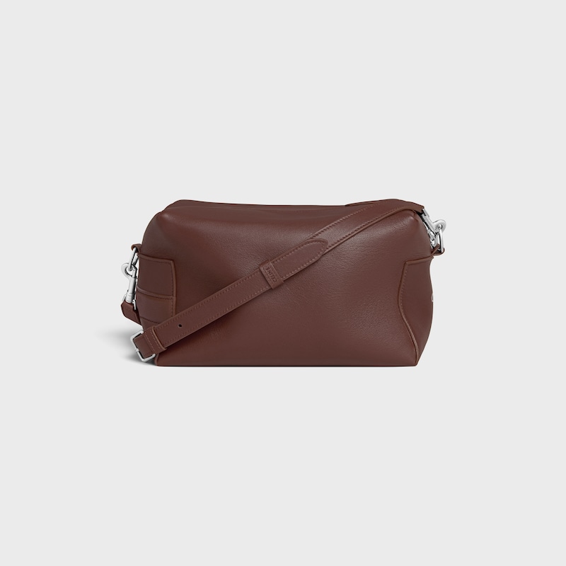 borsa messenger da asporto in pelle di vitello liscia