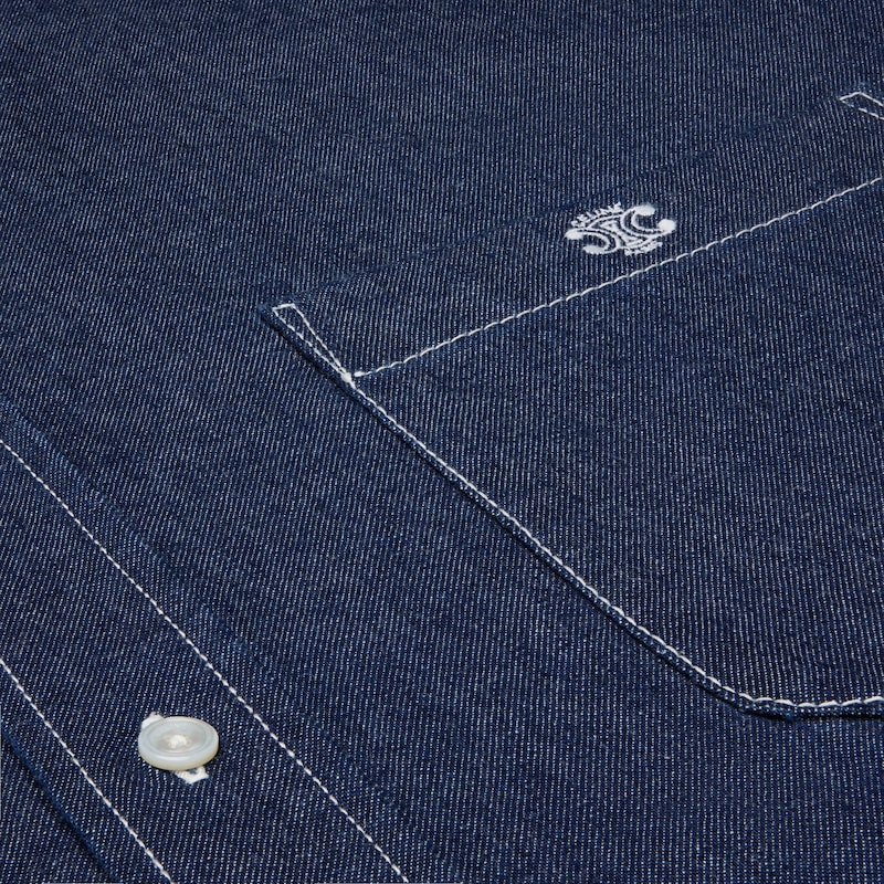 sopracamicia in denim di cotone