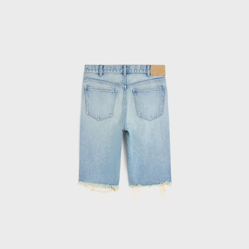 bermudas in cotone denim