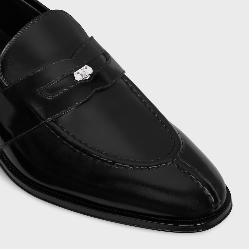 mocassino celine malaquais penny triomphe in toro lucido