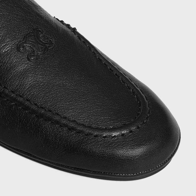mocassino celine adam con triomphe in pelle di capra