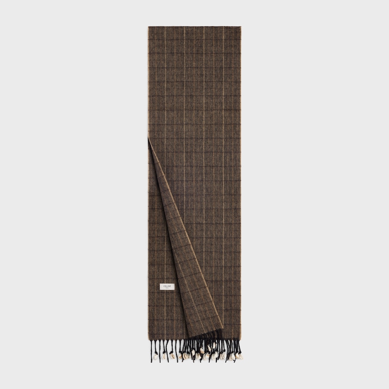 sciarpa in cashmere a quadri