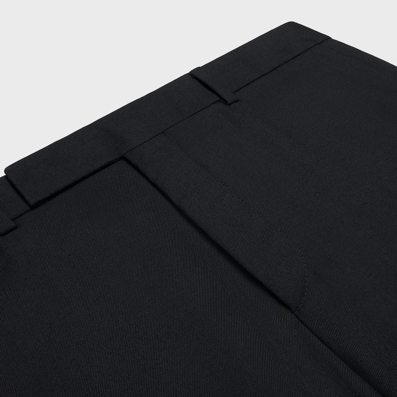 pantaloni classici in gabardine di lana