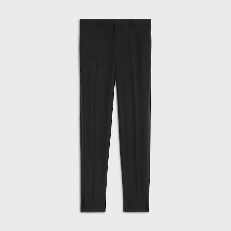 pantalon classique tux in lana grain de poudre