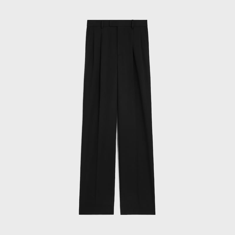 pantaloni jazz in lana diagonale