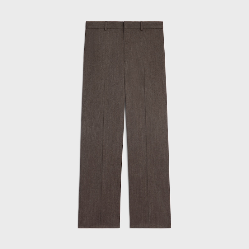 pantaloni ethan in gabardine di lana