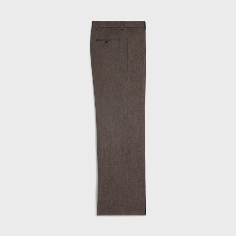 pantaloni ethan in gabardine di lana