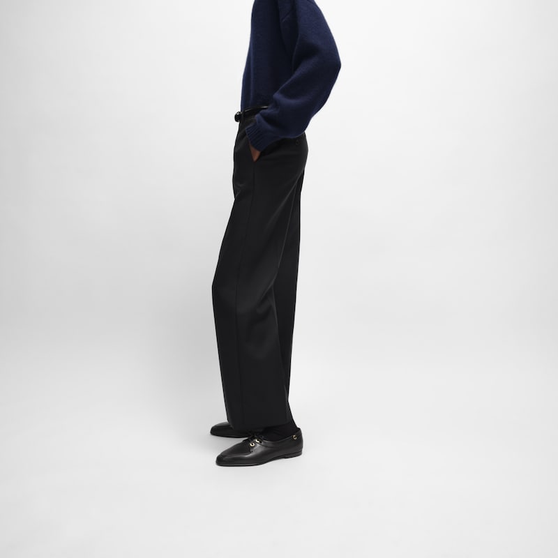 pantaloni ethan in lana mohair