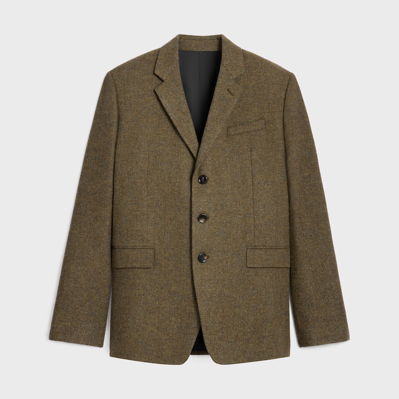giacca sartoriale in lana tricotina