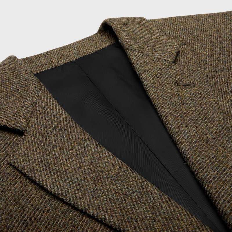 giacca sartoriale in lana tricotina