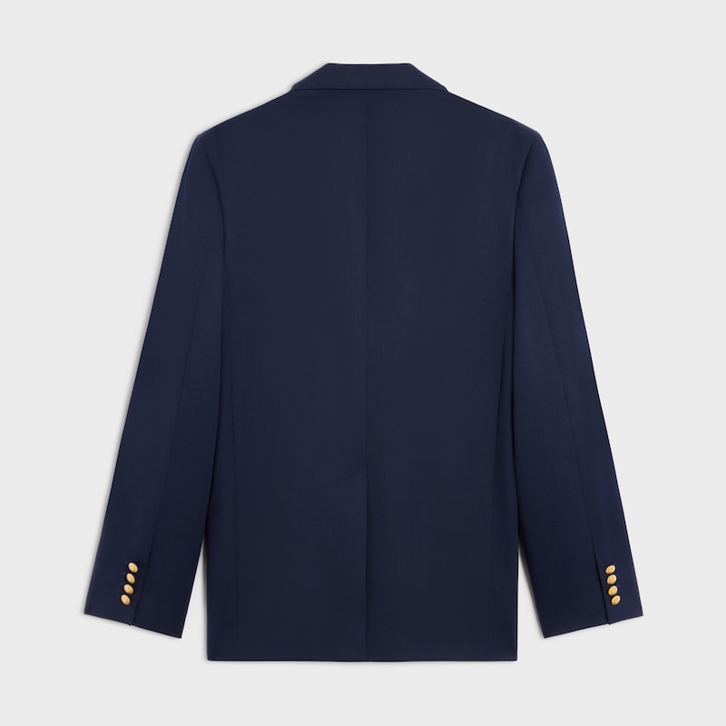 giacca sartoriale in lana diagonale