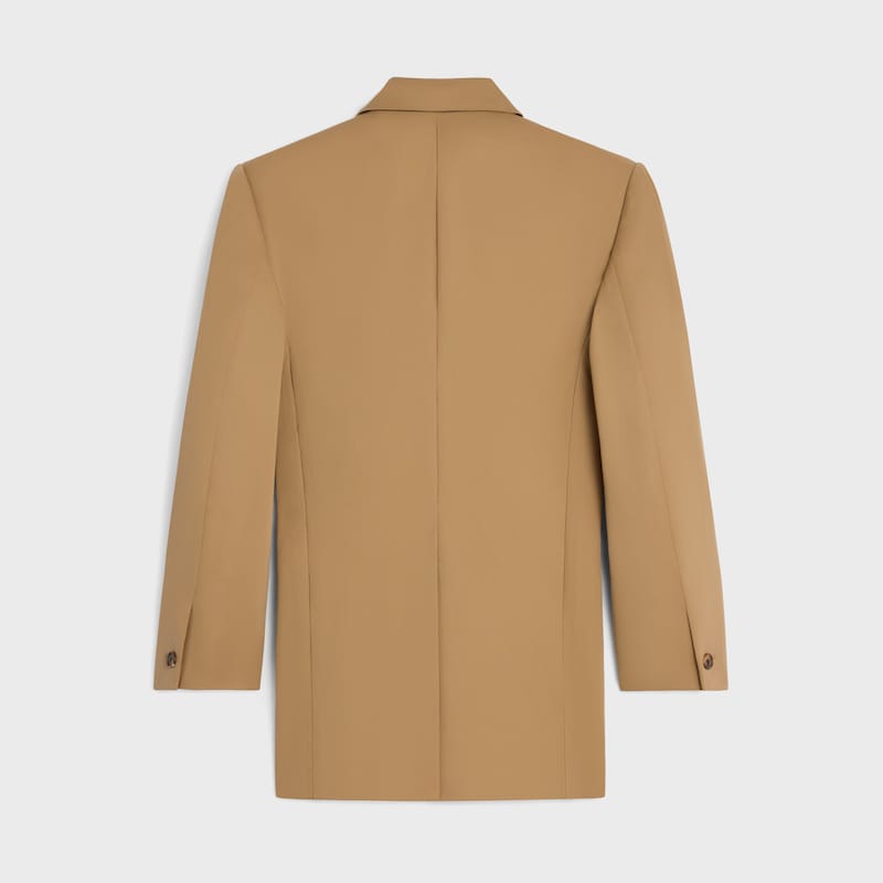 giacca colonne in lana mohair