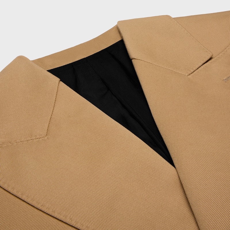 giacca colonne in lana mohair