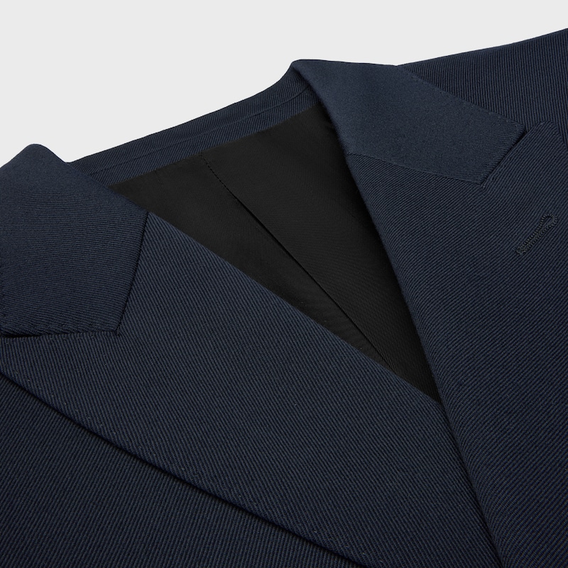giacca classica in lana diagonale